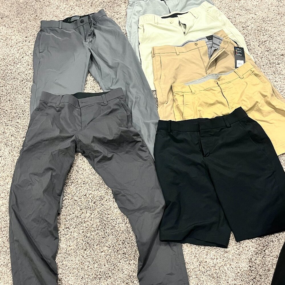 Men's golf shorts and pants